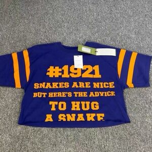 🚩steal authentic Gucci  Purple and Orange Graphic Tee